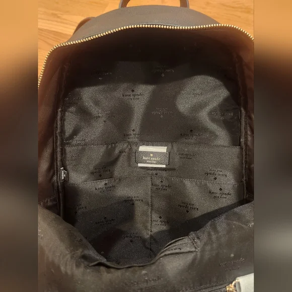 Kate Spade Black Textured Backpack display picture 1